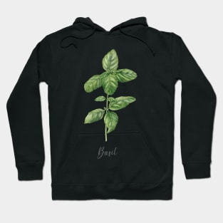 Basil herb painting Hoodie